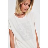 Marisse Cotton Blouse With Print, White | ePonuda.com