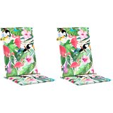  Vrtni jastuci za stolice 2 kom višebojni 120x50x3 cm od tkanine | shoptok.hr