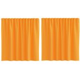vidaXL Voile zavese z žepi za palice 2 kosa oranžne, (5000297245) | Shoptok.si