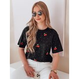 DStreet T-shirt damski w wiśnie FRUTTIKA czarny | shoptok.hr
