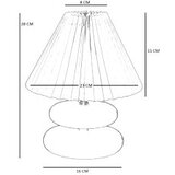 Opviq 8901-1 creamwalnut table lamp | ePonuda.com