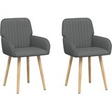 vidaXL Trpezarijske stolice 2 kom. Tkanina Tamnosiva - Tamnosiva 2 | shoptok.hr