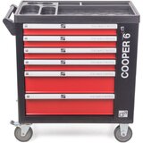 G21 delavniški voziček Cooper 6, črno-rdeč u