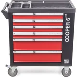 delavniški voziček Cooper 6, črno-rdeč