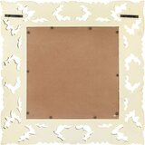  Ručno izrezbareno ogledalo bijelo 50 x 50 cm masivno drvo manga | Eponuda.com
