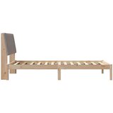  Okvir za krevet s uzglavljem Smeđa 100 x 200 cm tkanina | shoptok.hr