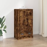  Visoka omara dimljen hrast 60x35,5x103,5 cm inženirski les | Shoptok.si