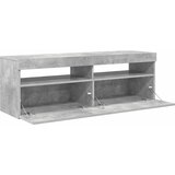TV ormarić s LED svjetlima siva boja betona 120x35x40 cm | shoptok.hr