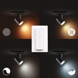 Philips LED prigušiva spot svetiljka Hue RUNNER 1xGU10/4,2W/230V s daljinskim upravljačem, crna | Eponuda.com