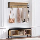 Stalak za cipele 100x43x35cm Hrast-Crna