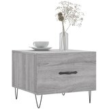 Stolić za kavu siva boja hrasta 50x50x40 cm konstruirano drvo | shoptok.hr