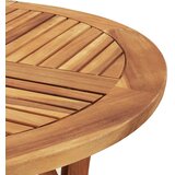  5-dijelni vrtni blagovaonski set od masivnog bagremovog drva Smeđa Ø 85 cm | shoptok.hr