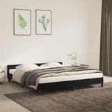 Maison Chic Posteljni okvir - Dvoposteljna postelja - Zakonska postelja brez vzmetnice črn 180x200 cm žamet-J3843, (21764736) | Shoptok.si