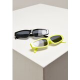Urban Classics Accessoires Sunglasses Lefkada 2-Pack neonyellow/black Cijene