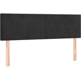  Uzglavlja crna 144x5x78/88 cm baršunasta | shoptok.hr