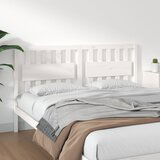 Maison Chic posteljno vzglavje - vzglavna omarica - nočna omarica belo 165,5x4x100 cm trdna borovina, (21706294) | Shoptok.si