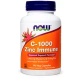 NOW C-1000 Zinc Immune, kapsule z vitaminom C in cinkom