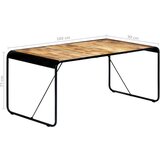  Blagovaonski stol od masivnog grubog drva manga 180x90x76 cm | shoptok.hr