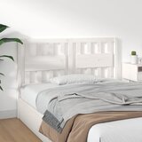 Uzglavlje za krevet bijelo 140,5x4x100 cm od masivne borovine | shoptok.hr