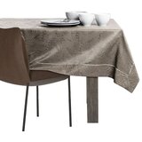 AmeliaHome Stolnjak Gaia s manšetom i obrubom 110x200 cm, cappuccino | shoptok.hr
