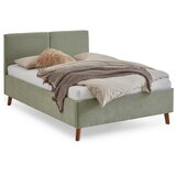 Meise Möbel Svetlo zelena oblazinjena zakonska postelja z letvenim dnom 140x200 cm Piano – | Shoptok.si