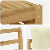  Set vanjskih sofa 5 kom. Bijela i krem Poliester | shoptok.hr