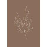 Venture Home poster Drawed Leaf 70 × 100 cm, smeđi | shoptok.hr