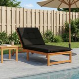  Jastučić za ležaljku GEMERT 100% poliester Crna 190 x 80 x 9 cm Slike