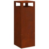  Kamin Smeđa 35 x 35 x 100 cm Čelik otporan na vremenske uvjete | shoptok.hr