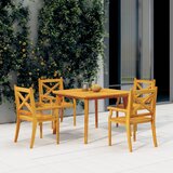 The Living Store Vrtna miza 110x110x75 cm trden akacijev les - Vrtna Miza, (21469177) | Shoptok.si
