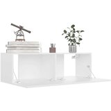 vidaXL TV omarice 4 kosi bele 100x30x30 cm iverna plošča | Shoptok.si