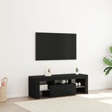 vidaXL TV kabinet Črni hrast Inženirski les Srednje TV kabinet Cene