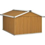  Vrtno spremište za robotsku kosilicu 92x97x63 cm čelično smeđe | shoptok.hr