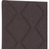  LED uzglavlje dizajn dijamantskih blokova tamno smeđe 100 cm tkanina | shoptok.hr