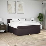  Krevet s oprugama i madracem tamnosmeđi 180x200 cm tkanina | shoptok.hr
