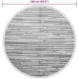 vidaXL Vanjski tepih smeđi Ø 160 cm PP | shoptok.hr