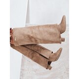 DStreet Kozaki z szeroką cholewką czarne ZY1119 | Shoptok.si