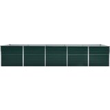  Povišena vrtna gredica od pocinčanog čelika 400x80x77 cm zelena | shoptok.hr