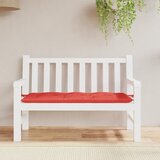  Jastuk za vrtnu klupu crveni 120 x 50 x 7 cm od tkanine Oxford | shoptok.hr