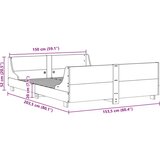 vidaXL Posteljni okvir brez vzmetnice vošč. rjav 150x200 cm borovina | Shoptok.si