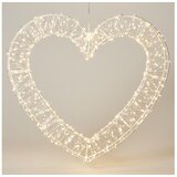  LED Spoljašnja božićna dekoracija 720xLED/6W/230V 46 cm IP44 topla bela srce/bela | Eponuda.com