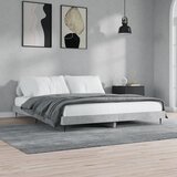  Okvir kreveta siva boja betona 160x200 cm od konstruiranog drva | shoptok.hr