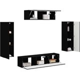 3 TV omarica 5 pcs Črna - - črna - 65.4 - 31 x 29,5 x 100 cm - 2025-vidaXL-Uvoz_2 | Shoptok.si