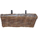 Viseća Košara za Saksije s pohranom 2 pcs Smeđa 48 x 22 x 15 cm | shoptok.hr