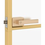 Sobna vrata tanka zlatna 93x201,5 cm kaljeno staklo i aluminij | shoptok.hr