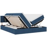 vidaXL postelja s shranjevanjem modra 180 x 200 cm umjetno usnje, (5000100804) | Shoptok.si
