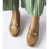 Gemre Brown wedge buckle loafers Lerino | Shoptok.si