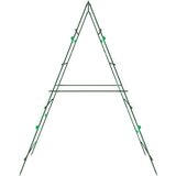 vidaXL Vrtna oporna mreža za vzpenjavke A-okvir 99x90x175,5 cm jeklo | Shoptok.si
