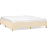 Maison Chic Posteljni okvir - Dvoposteljna postelja - Zakonska postelja brez vzmetnice krem 180x200 cm blago-J3964, (21773742) | Shoptok.si