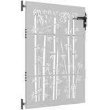  Vrtna vrata 85 x 125 cm od čelika COR-TEN s uzorkom bambusa | shoptok.hr